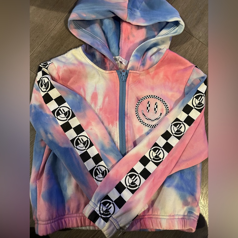 Stella Tweed Pastel Tie-Dye Hoodie